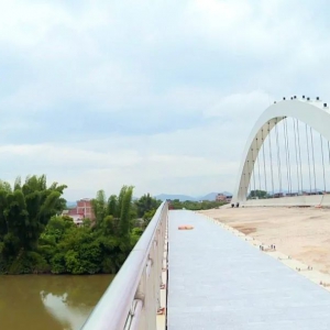 罗定市四桥建设顺利推进 已完成总工程量的90%