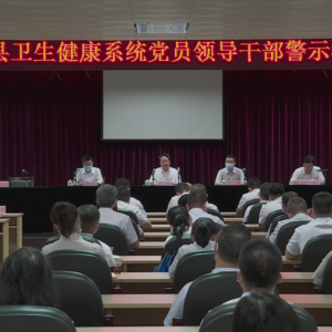 新兴县卫生健康系统召开党员领导干部警示教育会议