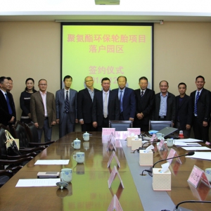 新成工业园举行新材料产业园首期落户项目签约仪式