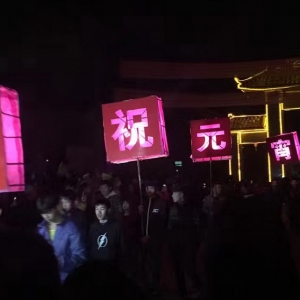 太平镇悦塘村举行元宵灯饰会