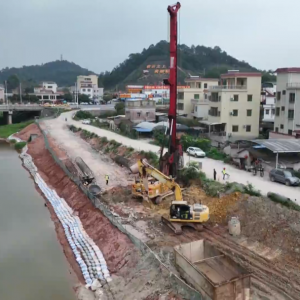 新兴县东堤北路（都吉桥段）新建工程平稳有序推进